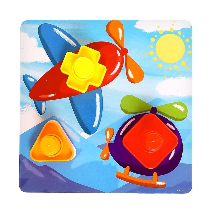 Конструктор &laquo;Болты и гайки&raquo;, 10 карточек, транспорт