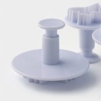 Набор плунжеров кондитерских Доляна «Бабочка», 3 шт, d=4/5/6 см Набор плунжеров кондитерских Доляна «Бабочка», 3 шт, d=4/5/6 см