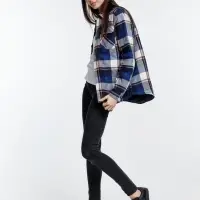 Куртка-рубашка оверсайз унисекс Noah, синяя, размер 3XL/4XL