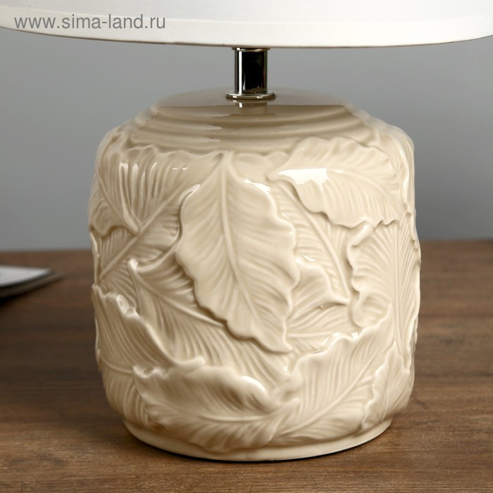 Лампа настольная "Листопад" Е14 1х40Вт молочный 20х20х32,5 см RISALUX