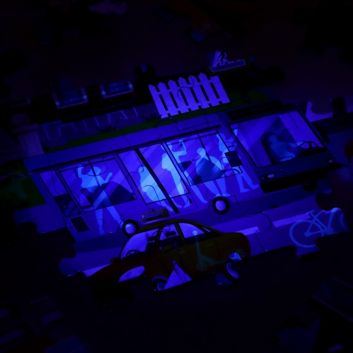 Пазл с фонариком &laquo;Городская жизнь&raquo;, 88 деталей