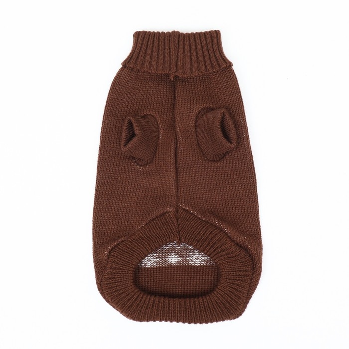 Свитер Свитер "Олень", 3XL (ДС 46, ОШ 46, ОГ 38-64 см), коричневый