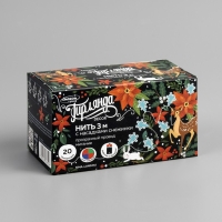 Гирлянда «Нить» 3 м с насадками «Снежинки малые», IP20, прозрачная нить, 20 LED, батарейки AAх3 (нет в комплекте), свечение мульти Гирлянда «Нить» 3 м с насадками «Снежинки малые», IP20, прозрачная нить, 20 LED, батарейки AAх3 (нет в комплекте), свечение мульти