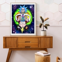 Картина по номерам &laquo;Рик и Морти&raquo;, 40 &times; 50 см, 25 цветов