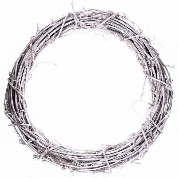 Лиана сухая &laquo;Венок&raquo; &mdash; 15 см, цвет белый