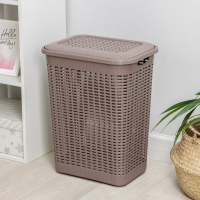 Корзина бельевая с крышкой, 50 л, 42×31×56 см, цвет МИКС Корзина бельевая с крышкой, 50 л, 42×31×56 см, цвет МИКС