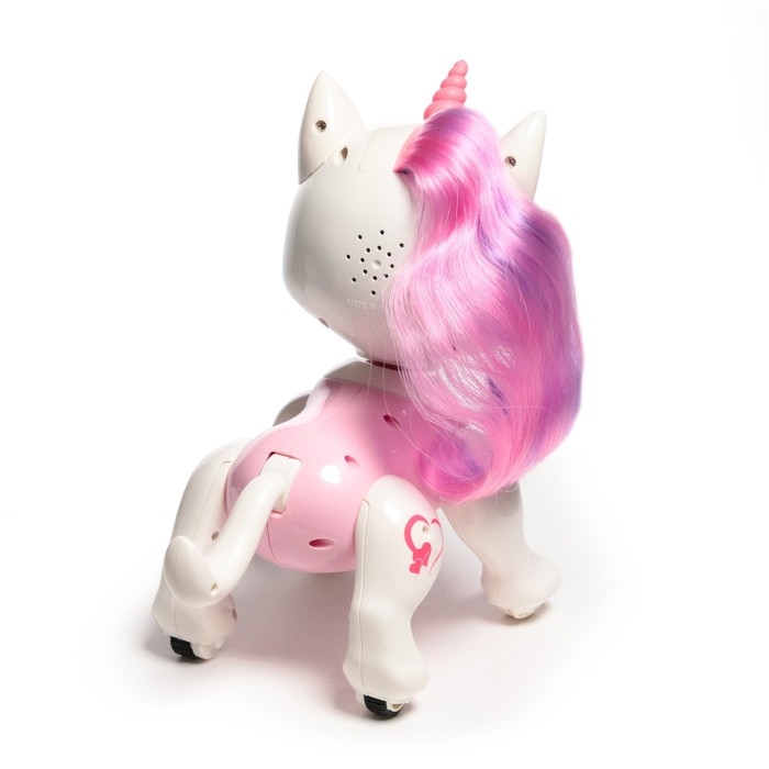 Робот единорог &laquo;Питомец&raquo; IQ BOT, на пульте управления, интерактивный: звук, свет, на батарейках