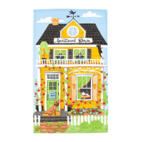 Набор кухонных полотенец Доляна &laquo;Любимый дом&raquo;, 35х60см-4шт, 100% хлопок