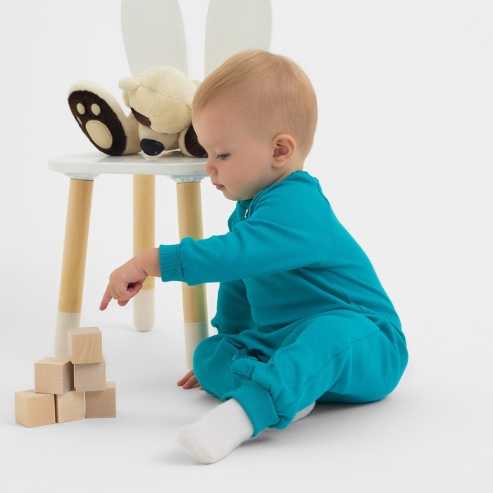 Комбинезон детский MINAKU цвет изумрудный, рост 62-68 см