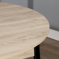 Стол круглый кухонный Цент, 1000х1000х750, Дуб крафт серый