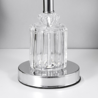 Настольная лампа Ландри 1x60Вт E27 серебро 24,5х24,5х39 см RISALUX Настольная лампа Ландри 1x60Вт E27 серебро 24,5х24,5х39 см RISALUX