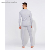 Термобельё мужское (джемпер, брюки) MINAKU, цвет светло-серый меланж, размер 50 Термобельё мужское (джемпер, брюки) MINAKU, цвет светло-серый меланж, размер 50