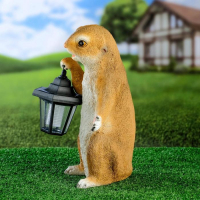 Садовый фонарь "Суслик с фонариком" 15х15х36см Садовый фонарь "Суслик с фонариком" 15х15х36см