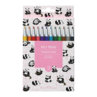 Фломастеры 12 цветов BrunoVisconti HappyColor, МИКС Фломастеры 12 цветов BrunoVisconti HappyColor, МИКС