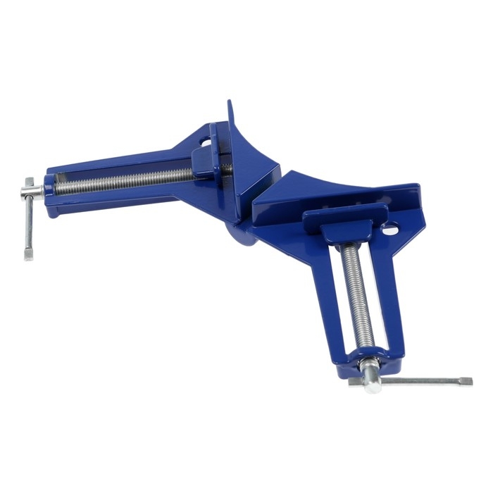 Струбцина угловая ТУНДРА, 90&deg;, винтовой зажим, алюминиевая, 75 мм