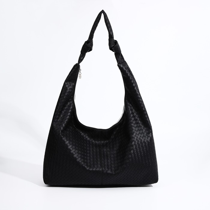 Сумка-шопер женская, наружный карман, цвет чёрный Сумка-шопер женская, наружный карман, цвет чёрный