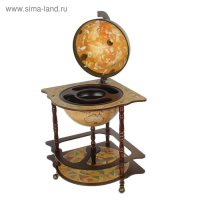 Глобус бар декоративный угловой "Карта Коломбо" 91х53х53 см Глобус бар декоративный угловой "Карта Коломбо" 91х53х53 см