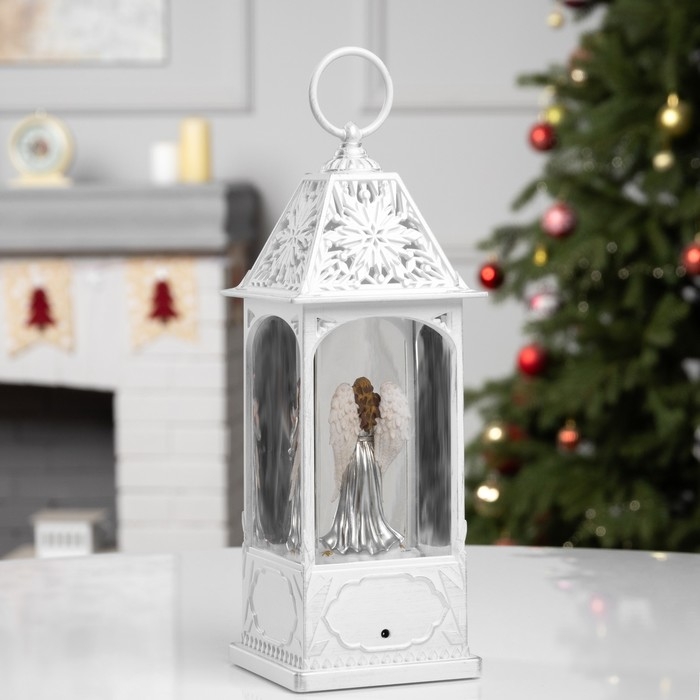 Фигура светодиодная &laquo;Рождественское волшебство&raquo;, 28х10.4х10.4 см, музыка, батарейки ААх3 (не в комплекте), USB, свечение тёплое белое