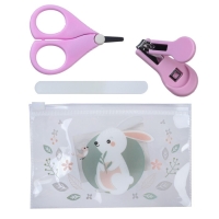 Маникюрный набор детский для самых маленьких &laquo;Зайка&raquo; (ножницы+щипчики+пилка)