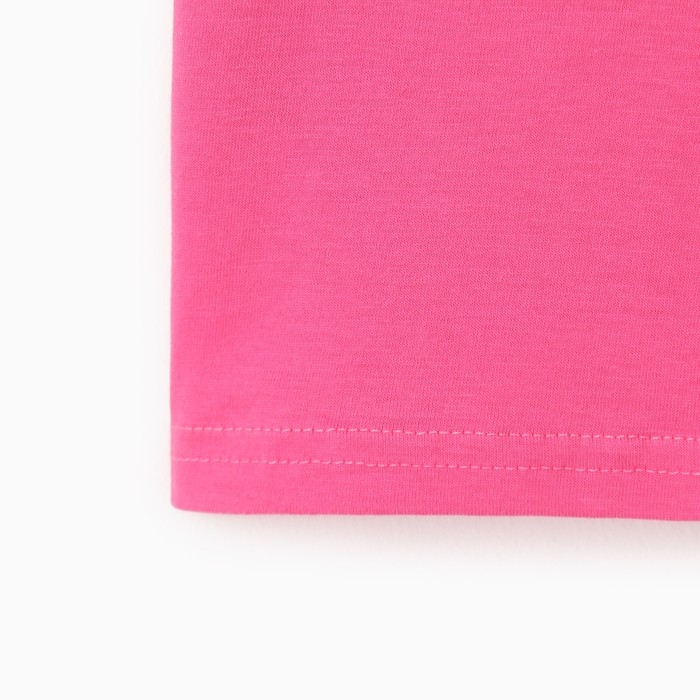 Футболка детская KAFTAN "Единорог", р. 32 (110-116 см), ярко-розовый