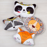 Подушка декоративная Крошка Я &laquo;Панда&raquo;, 40х30 см, велюр, наполнитель 250гр/м2