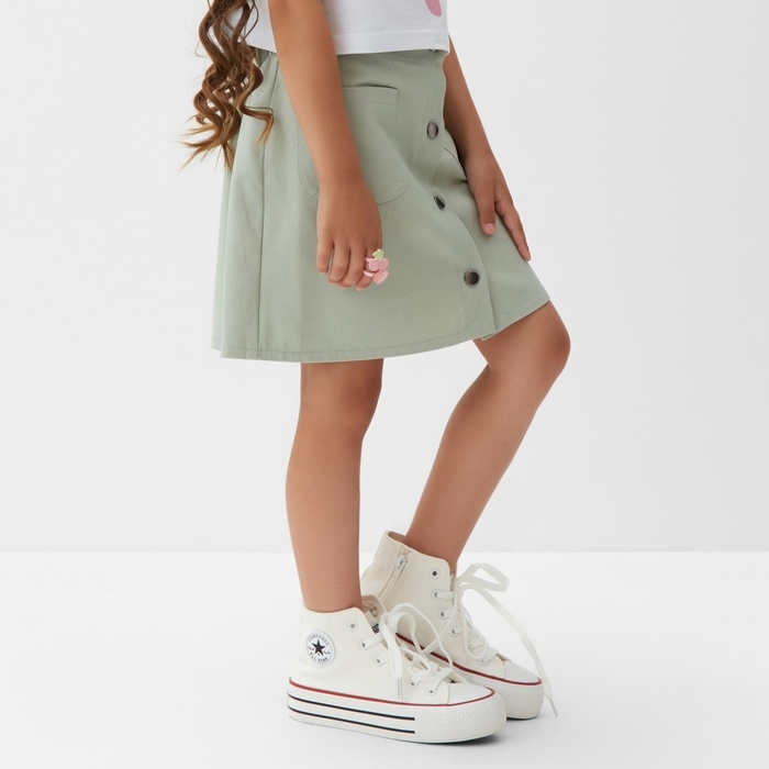 Юбка детская KAFTAN р. 38 (146-152 см), цв.мятный Юбка детская KAFTAN р. 38 (146-152 см), цв.мятный