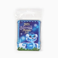 Магнит новогодний деревянный &laquo;Новый год: Волшебный 2025&raquo;, 6.2 х 8 см