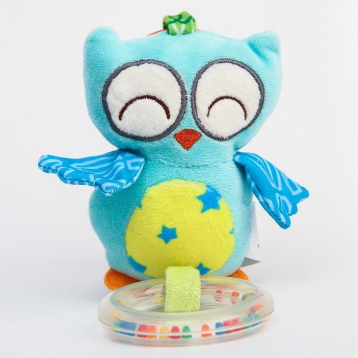 Подвеска мягкая &laquo;Слоник&raquo;, прорез., погремушка, на кроватку, коляску, виды МИКС, Крошка Я