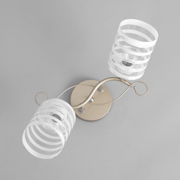 Люстра Люстра "Миа" 2х60Вт Е27 Золото, хром 38х32х28см