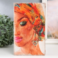 Сейф-книга дерево кожзам "Красивая девушка" 21х13х5 см