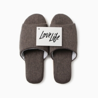 Тапочки женские с открытым носом ECO размер 40-41, коричневый Тапочки женские с открытым носом ECO размер 40-41, коричневый