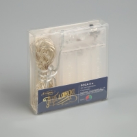 Гирлянда &laquo;Нить&raquo; 5 м роса, IP20, серебристая нить, 50 LED, переливы, батарейки AAх3 (нет в комплекте), свечение мульти (RGB)