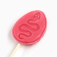 Леденец яйцо на палочке на открытке &laquo;Сладкого года&raquo;, вкус клубника 24 г