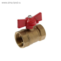 Кран шаровой "СТМ" Оптима, внутренняя/внутренняя резьба 1", бабочка Кран шаровой "СТМ" Оптима, внутренняя/внутренняя резьба 1", бабочка