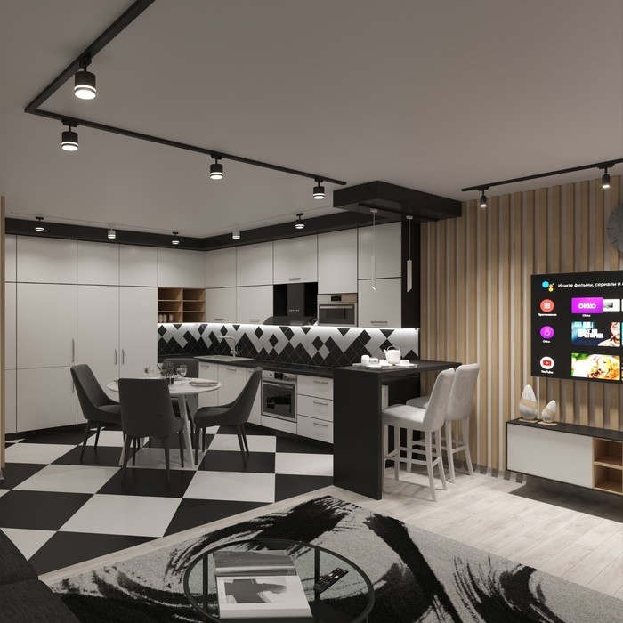 Светильник трек-й повор светод ARTLINE 55х200 10Вт 800Лм 4000К 230В, алюм 5,3м&sup2; бел 59704 3