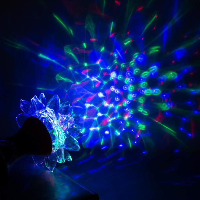 Световой прибор «Цветок» 12.5 см, свечение RGB, 220 В, красный Световой прибор «Цветок» 12.5 см, свечение RGB, 220 В, красный