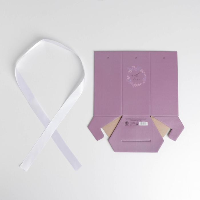 Коробка подарочная складная шестигранник «Сумеречная лаванда», 17 х 14,8 х 19,5 см Коробка подарочная складная шестигранник «Сумеречная лаванда», 17 х 14,8 х 19,5 см