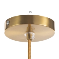 Светильник BayerLux "Джавиер" Е14 40Вт золото-янтарный 15х15х35-185 см Светильник BayerLux "Джавиер" Е14 40Вт золото-янтарный 15х15х35-185 см