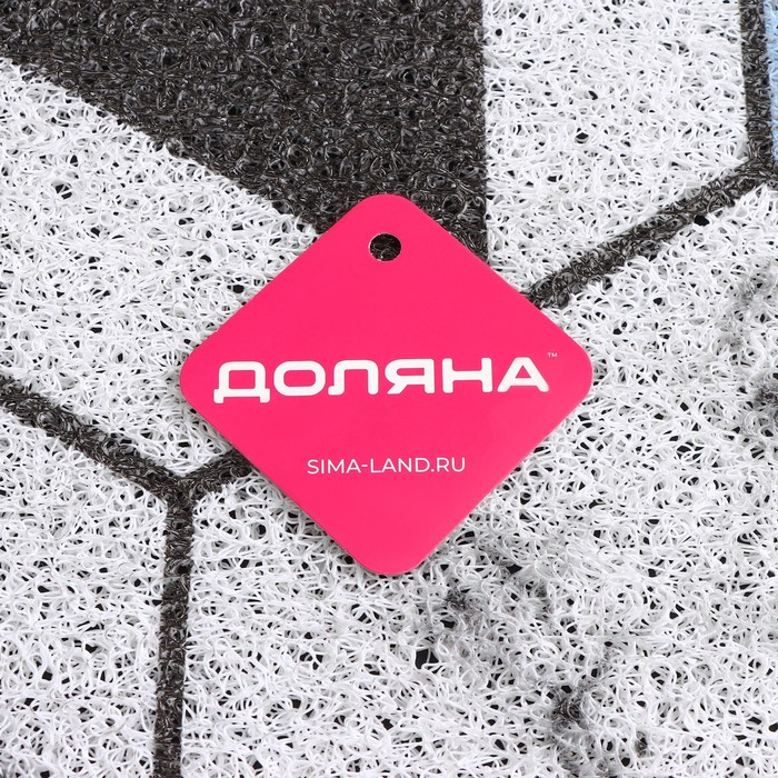 Коврик придверный грязезащитный Доляна &laquo;Геометрия&raquo;, вырезной, 80&times;120 см