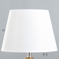 Настольная лампа "Амбр" E14 40Вт белый-золото 23х23х43 см RISALUX