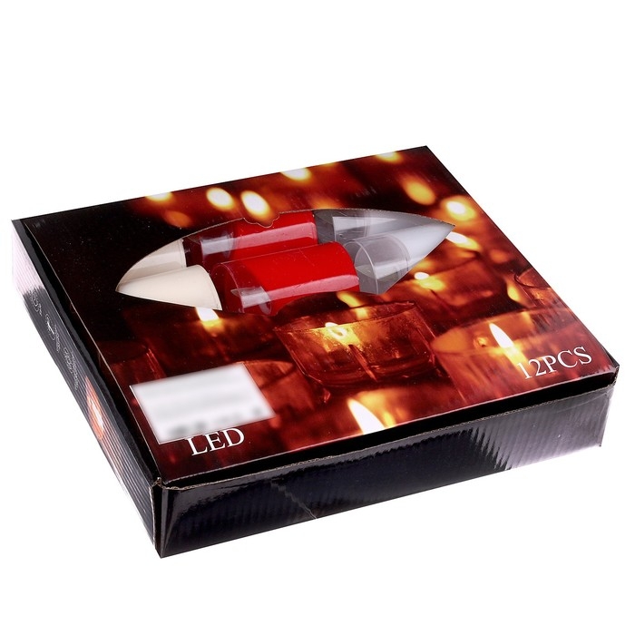 Свеча светодиодная, в стакане, цвета МИКС Свеча светодиодная, в стакане, цвета МИКС