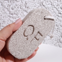 Пемза для педикюра, с подвесом, 12,5 &times; 6 см, в коробке, цвет серый