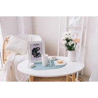 Кружка керамическая Доляна Coffee Brea, 300 мл, 11,5&times;7,8&times;12 см, цвет белый