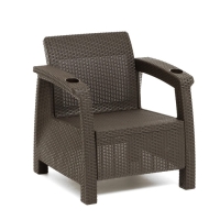 Набор садовой мебели "Ротанг": диван угловой, стол + 2 кресла Набор садовой мебели "Ротанг": диван угловой, стол + 2 кресла