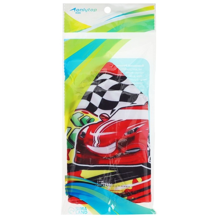 Шапочка для плавания детская ONLYTOP &laquo;Чемпион&raquo;, тканевая, обхват 46-52 см