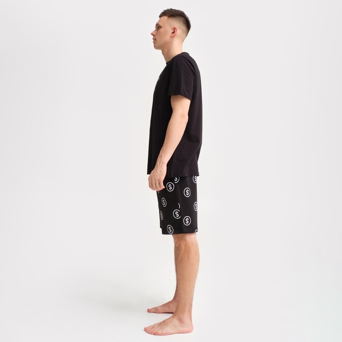 Пижама мужская KAFTAN Пижама мужская KAFTAN "Moneymaker" размер 48, черный