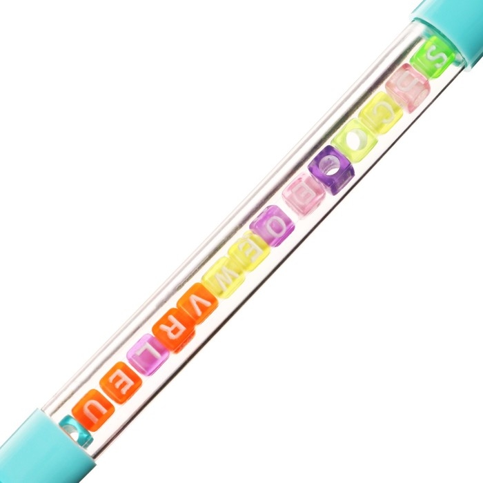 Ручка гелевая- прикол, с кубиками, Ручка гелевая- прикол, с кубиками, "Дракон", МИКС