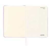 Ежедневник недатированный, A5, 136 листов, кожзам, deVENTE. Tailor, твердая обложка с поролоном, хлястик, перфорация, ляссе, блок 70%, сиреневый