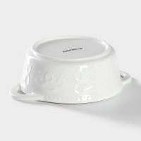 Форма для выпечки из жаропрочной керамики Доляна «Круг. Ланзо», 15×11,6 см, цвет белый Форма для выпечки из жаропрочной керамики Доляна «Круг. Ланзо», 15×11,6 см, цвет белый