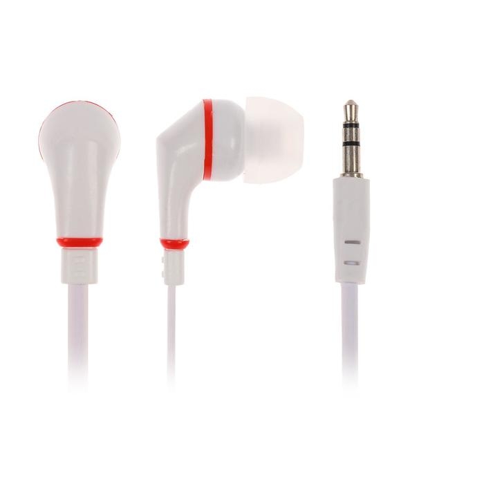 Наушники Luazon LN-2, вакуумные, плоский провод, МИКС Наушники Luazon LN-2, вакуумные, плоский провод, МИКС